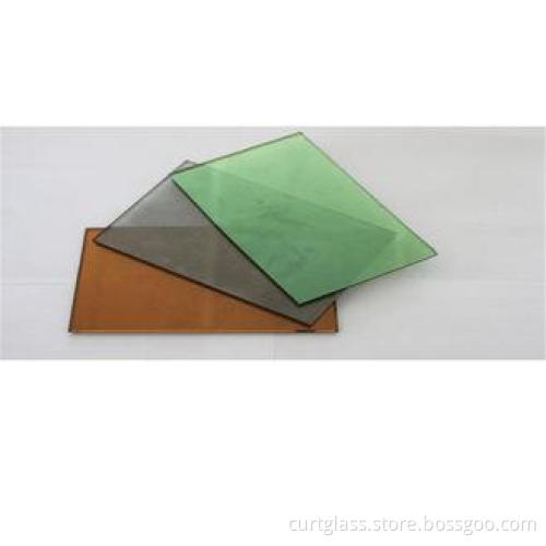 PVB Laminated Heat Reflective Glass , 5mm 6mm Colored Glass